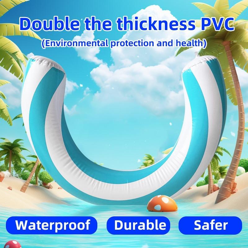 1PC New Inflatable Circular Swimming Ring, Inflatable Curved Swimming Pool Surface, Swimming Pool Floating Row