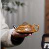 Yixing dark-red enameled pottery teapot High temperature firing of raw ore mud for teapot 1 piece Kung Fu tea set teapot