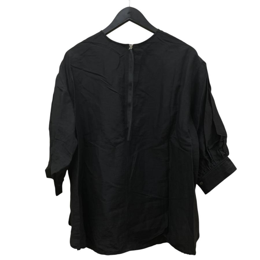 IENA 3/4 sleeve shirt blouse with back zip 25051900949020 Black Size: 38