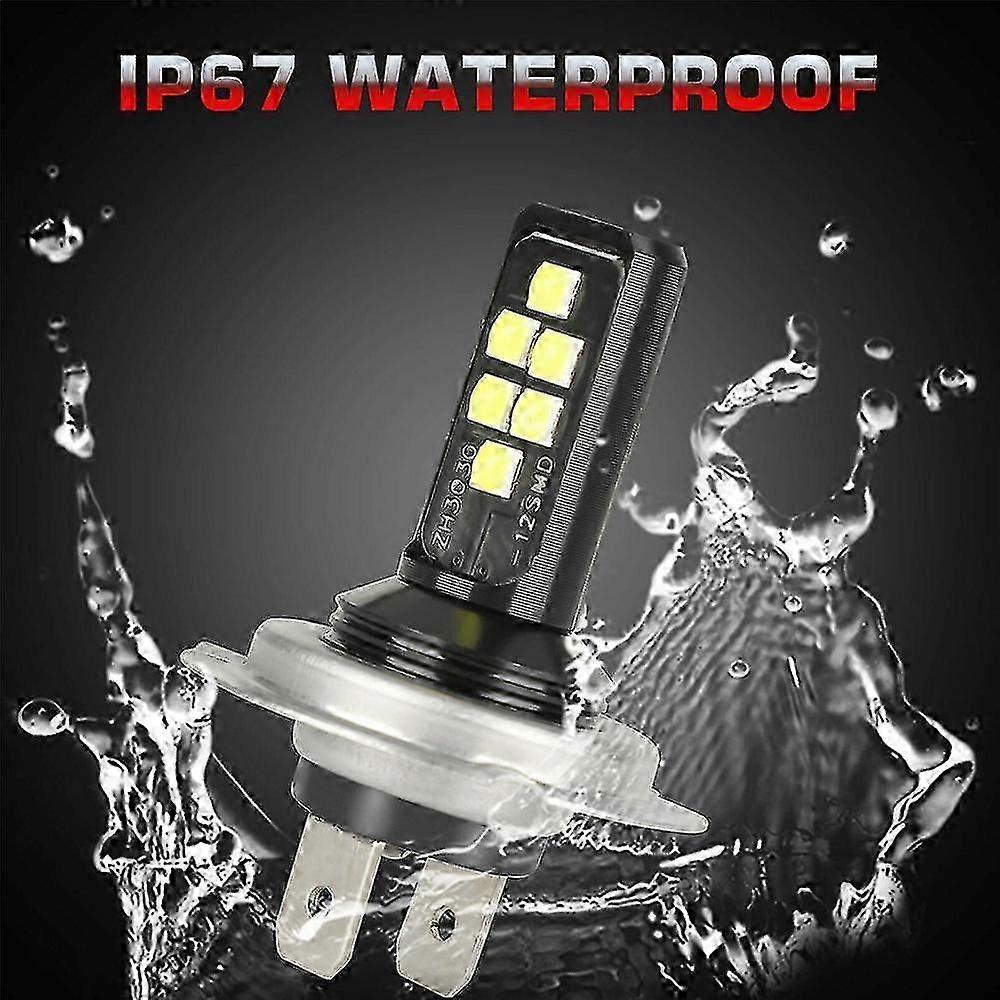 4x H7 Led Headlight Bulb Kit High Low Beam 120w 60000lm Super Bright 6000k White - Ya_sys1