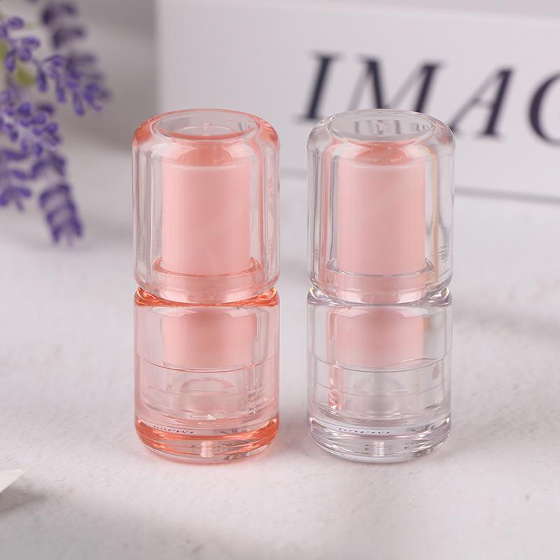 3.5ml Circular Semi Transparent Empty Lip Balm Tubes Lipstick Storage Container Bottle Lip Gloss Travel Makeup Packaging