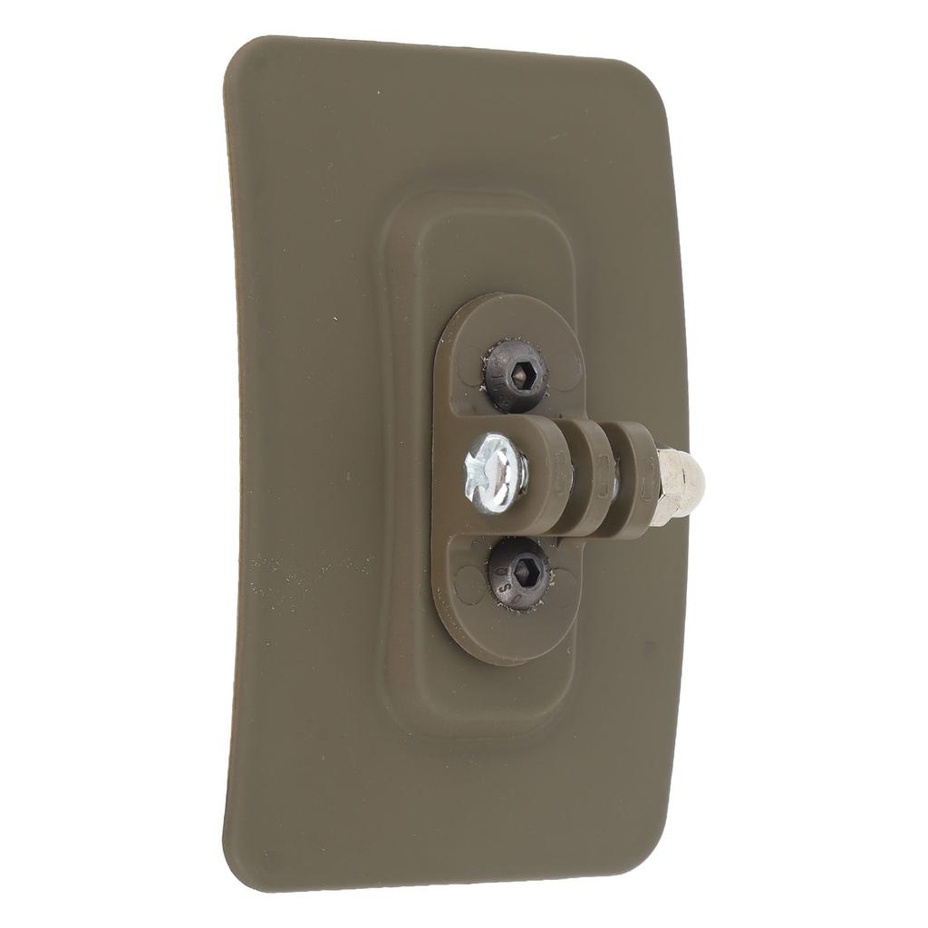 Helmet Mount Quick Installation Hook and Loop Fastener Nylon High Strength Helmet Mount Base for Outdoor Activities Tan