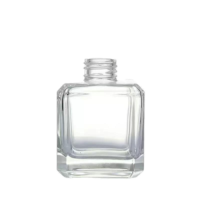 150ml Square Transparent Colored Reed Diffuser Glass Perfume Bottle