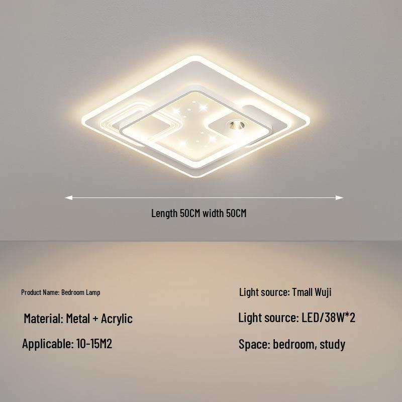 LED Ceiling Light: Simple, Atmospheric Design for Living Room, Bedroom, or Dining Room