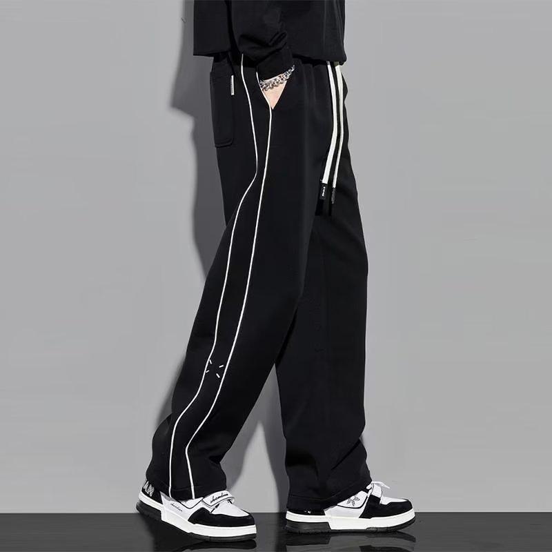 Men's Wide-Leg Sweatpants - Autumn/Winter Casual, Simple & Versatile Loose Fit