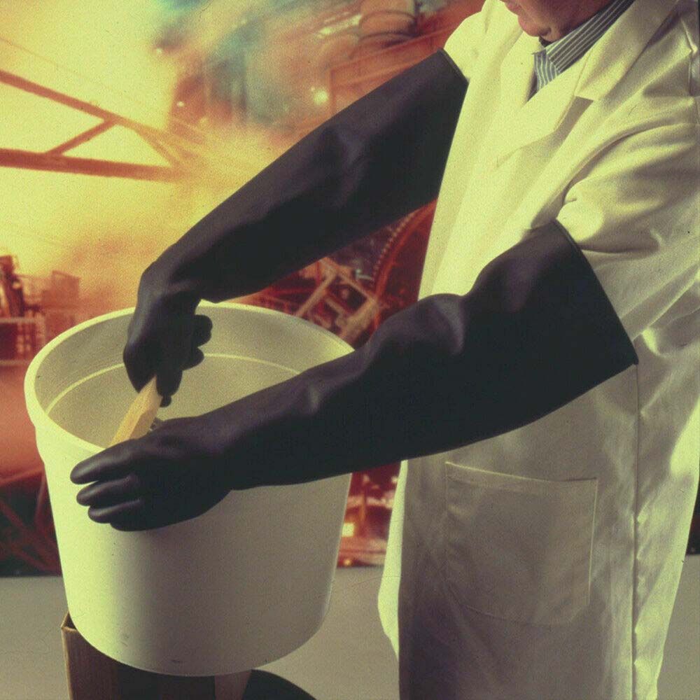 Anti Chemical Lab Rubber Acid Alkali Safety Gloves Labor Supplies Industry Gloves Latex Gauntlets