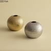Creative Hammer Pattern Ceramic Vase Round Flower Pots Desk Decoration Flower Arrangement Floral Vases Room Aesthetic Decor