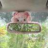 Carton My Melody Car Rearview Mirror Cover Cartoon Doll Cute Auto Interior Rearview Mirror Case Decor Accessories Women