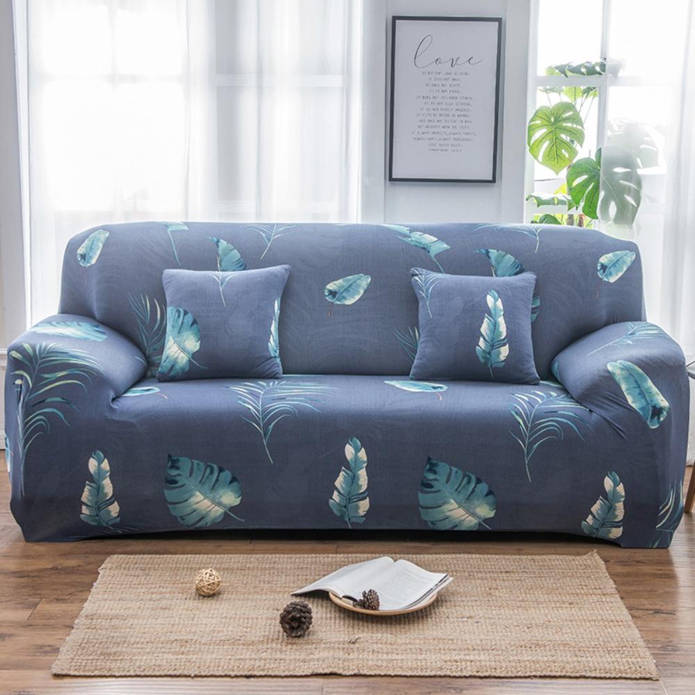 Stretchable Printed Sofa Cover Full Elastic Slipcover 4 Seasons Soft Fabric Protector