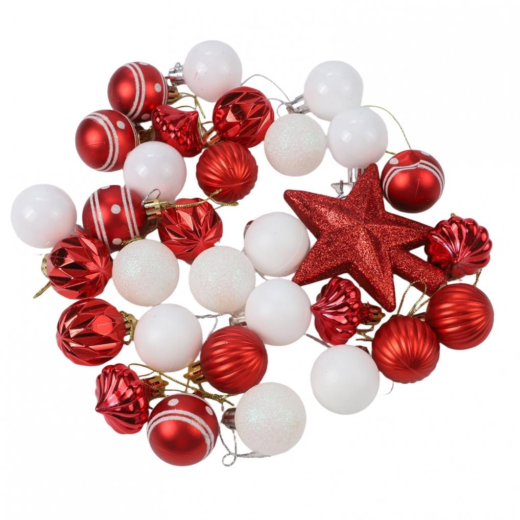 Assorted Colors And Styles Christmas Ornaments Hanging Balls Tree Decoration
