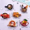 6/12PCS Resin Colorful Various Bread Croissant Donut Lobster Egg Pan Model Scrapbook Flat Back 3D Foods Figurine DIY Craft Supplies
