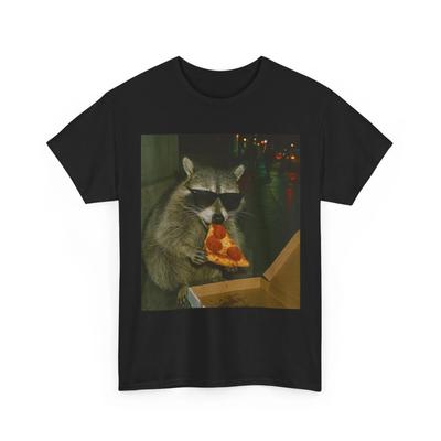 Raccoon Meme Shirt, Raccoon Eating Pizza Raccoon Animals Funny Shirt