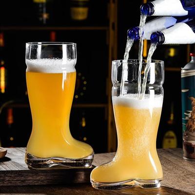Boccale da Birra Yousheng Grande Capacità Design Trasparente Divertente Forma di Stivale Facile da Pulire Lavabile in Lavastoviglie Bicchiere da Birra Decorazione per Feste