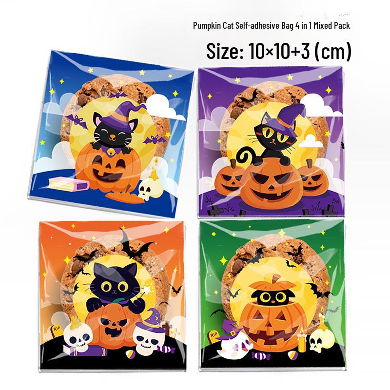 

Пакет цукерок Сніжинка на Хелловін - Подарунковий пакет, що самозакривається, для свята привидів