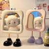 Espelho de Mesa Cartoon com Pernas de Apoio Ângulo Ajustável Espelho de Mesa de Maquiagem Olhos de Desenho Animado Espelho de Mesa Decoração para Mulheres