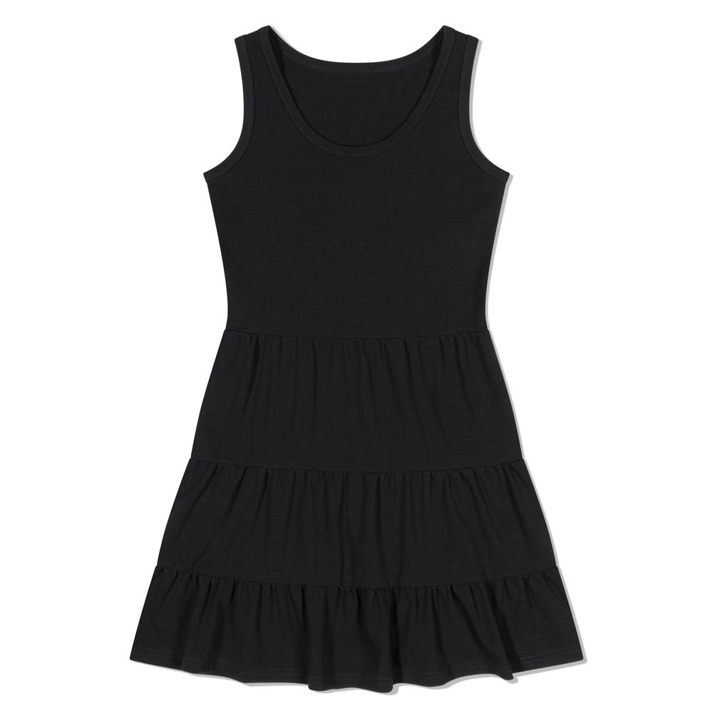 Moa Layered Tank Dress (Black)