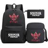 Stranger Things Star Printing Teen Student School Bag Three-Piece Men'S And Women'S Backpack