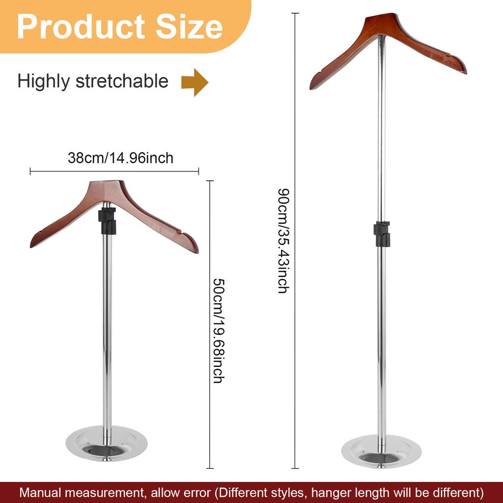 Shirt Display Stand Height Adjustable T Shirt Display Metal Clothing Display Stand with Stable Base Flexible T Shirt Display