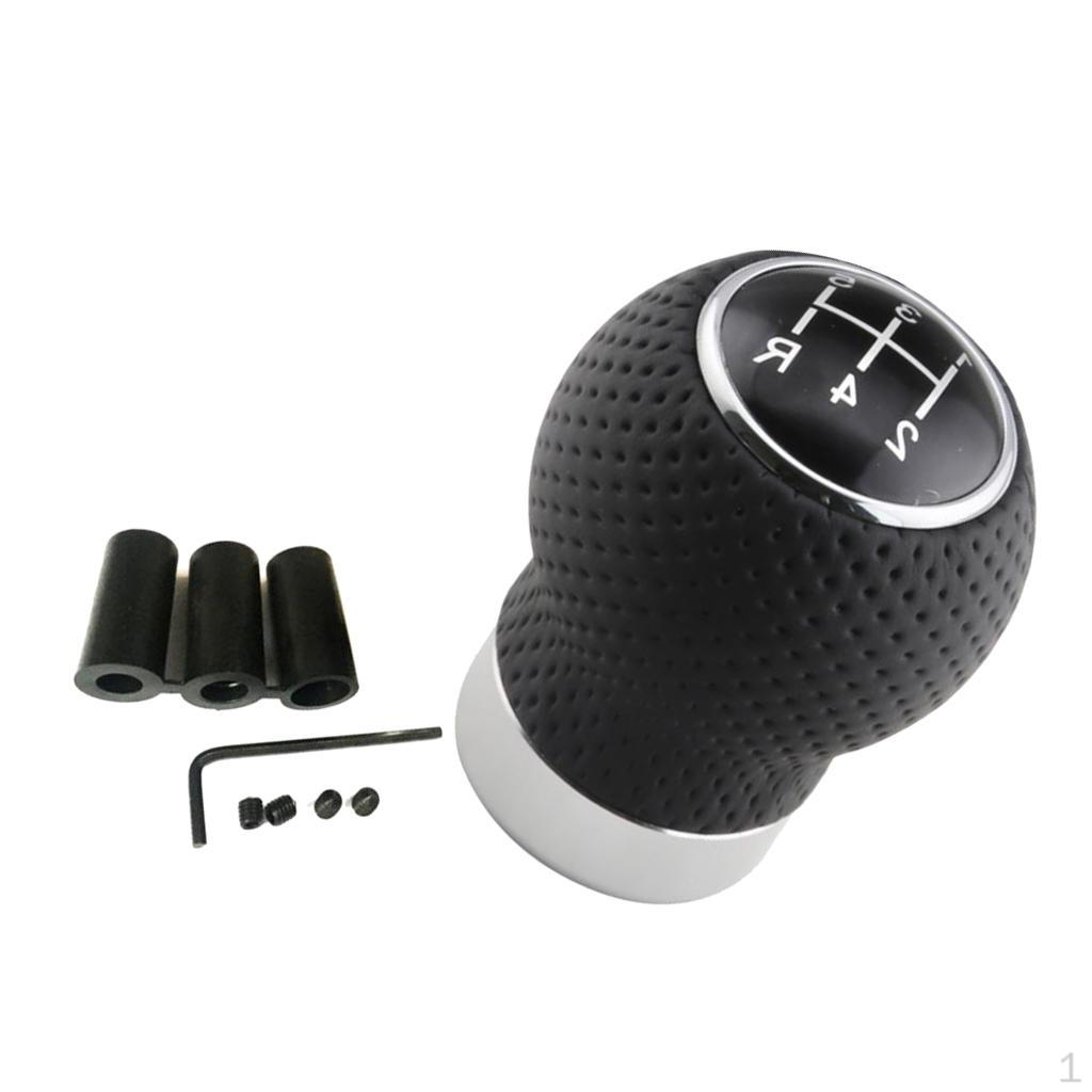 Gear Lever for Knob Manual 5 Leather Shifter Handle Knobs