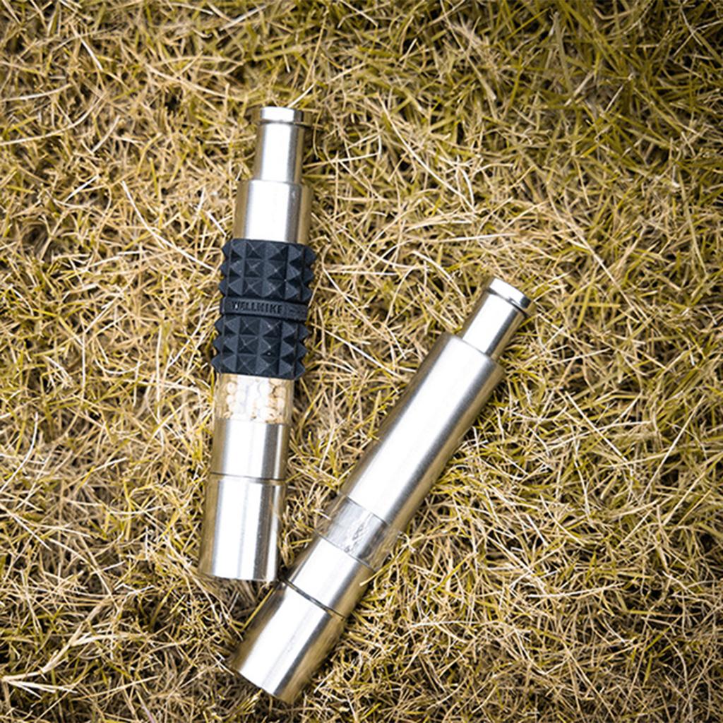 Stainless Steels Salt and Peppers Grinder Practical Thumb Push Button Peppers Grinder for Single Hand Operate Enduring