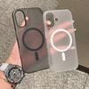 For Magsafe Case For iPhone 17 Case Funda iPhone 11 16 17 Pro Max 12 13 14 15 17 Air Matte Magnetic Wireless Charging Case Cover