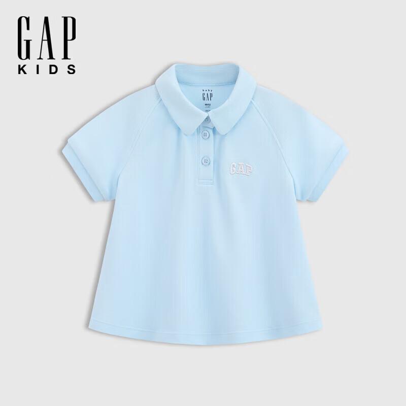 

Gap Женская рубашка-поло с вышитым логотипом и пышными рукавами 90/52