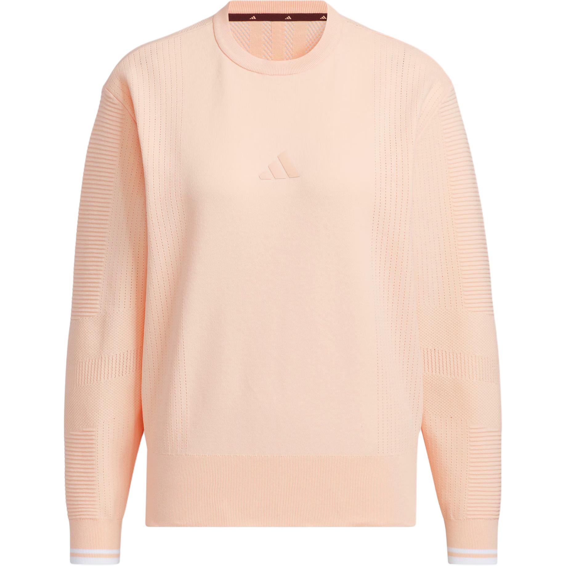 

Adidas Свитер-кружевной свитер с круглым вырезом, пуловер с длинным рукавом, женские свитера цвета пудры и коралла JG1382 S