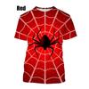 Fashion 3d Printing Spider Web T Shirt For Men Summer Short-sleeved Casual Hip-hop Funny Tees Tops Streetwear Tshirts