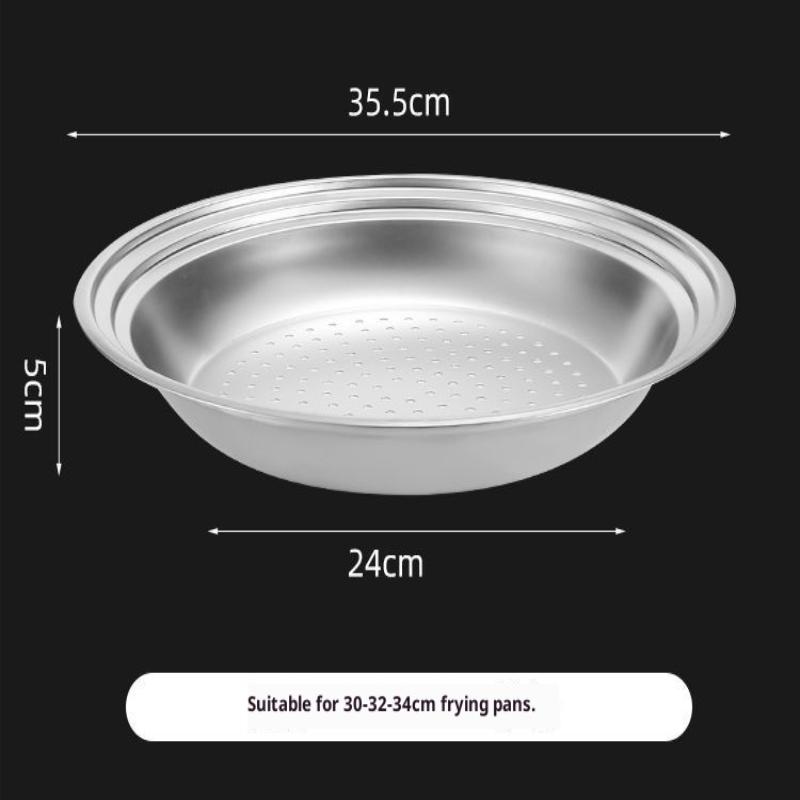 Ein Dampfgareinsatz kann 30-32-34 Zoll Woks aufnehmen Multifunktionaler Dampfgareinsatz Dampfgitter Universal