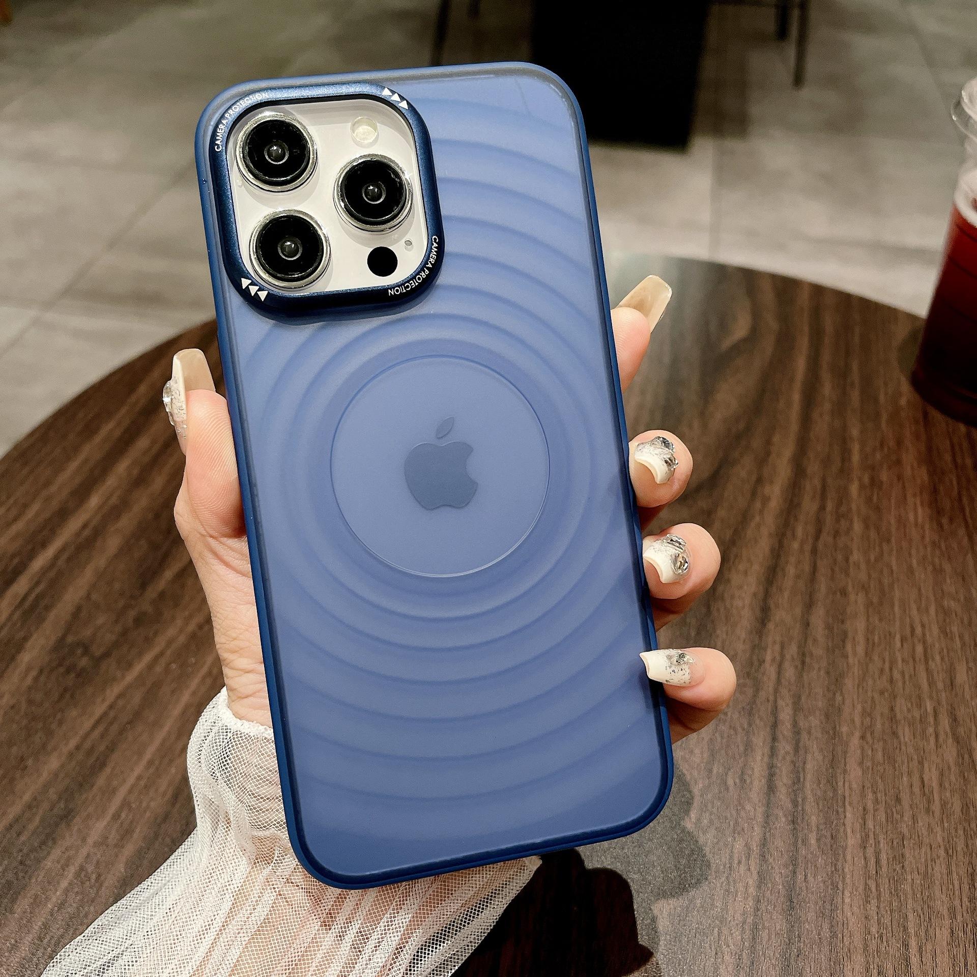 

Текстура мягкой кожи «рябь» подходит для чехлов для телефонов Apple 16proMax и матовых акриловых противоударных чехлов Apple 15 14 iPhone13proMax