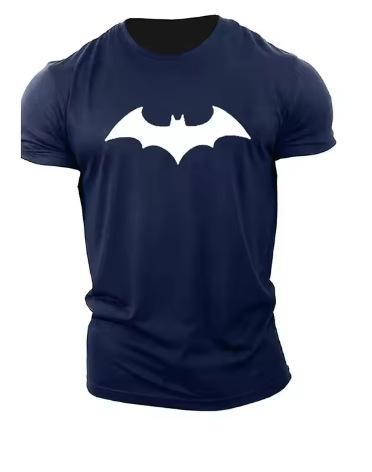New Summer Fashion Men's Bat 3D Printed T-Shirt Casual O-Neck Men's Breathable Fitness Sports Short Sleeves Fast