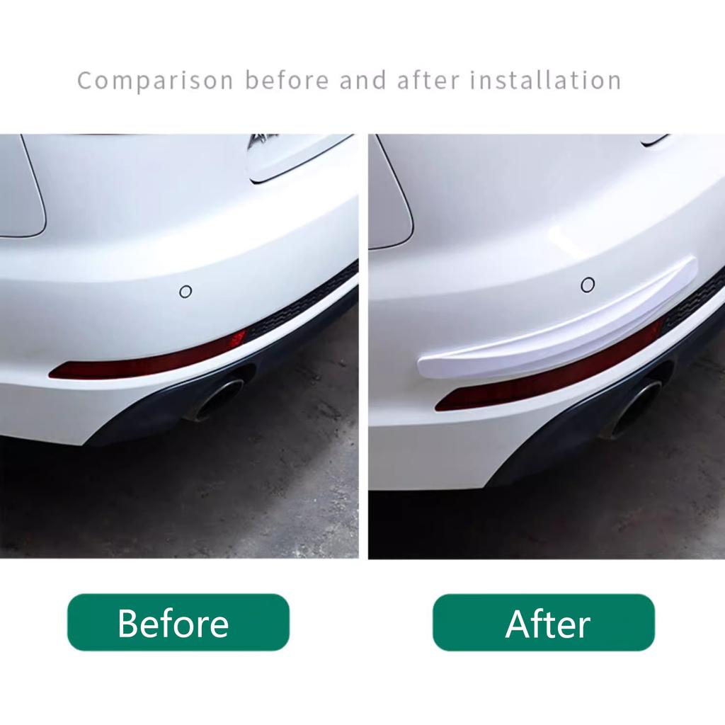 4Pcs Carbon Fiber Door Edge Guard Paint Scratch Bumper Protectors AntiCollision Door GuardProtective Pad Stickers