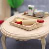 1:12 Dollhouse Miniature Wooden Plate Simulation Tray Model For Doll House Decor