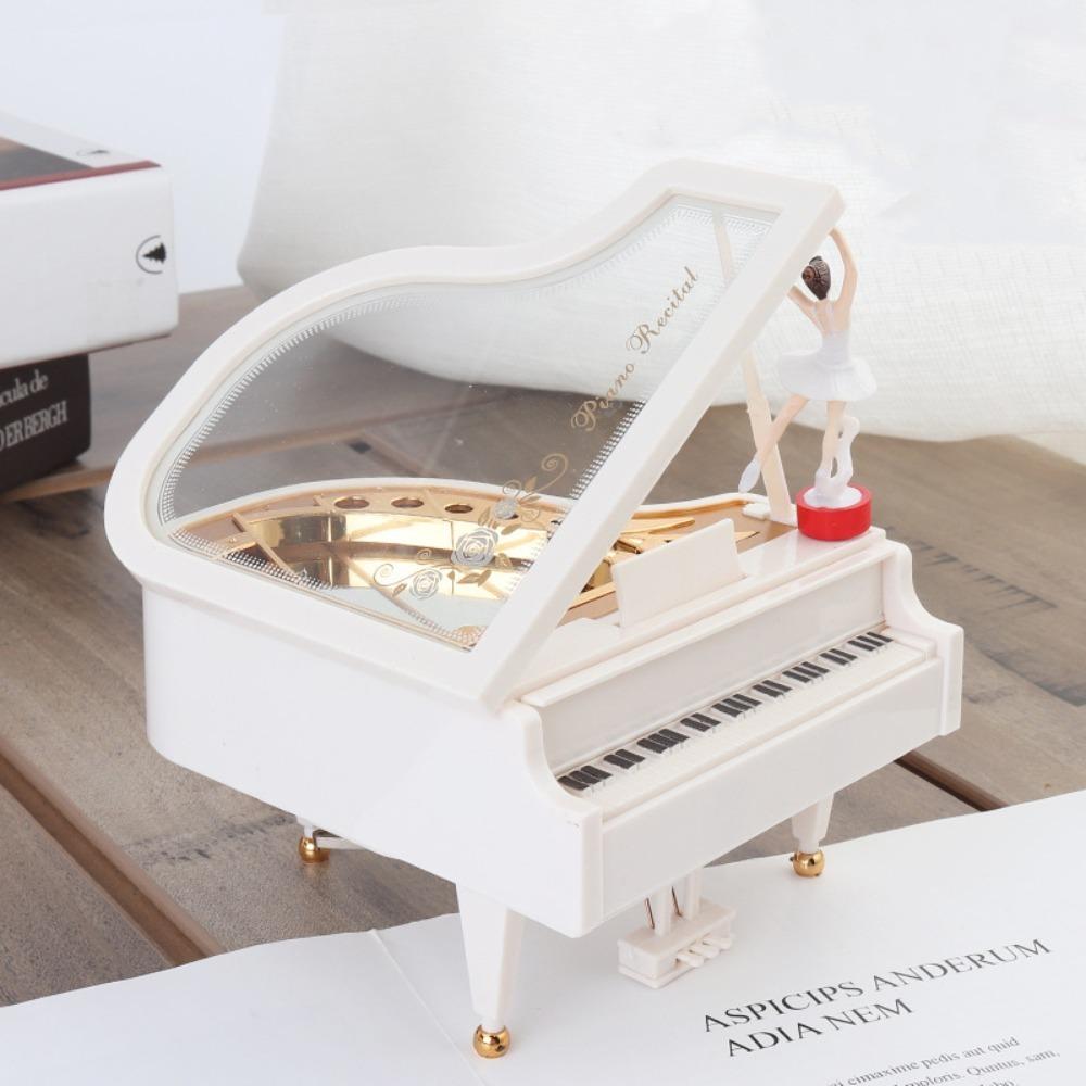 

European-style Piano Model Music Box Office Decoration Retro Drawer Music Box Birthday Gift белый