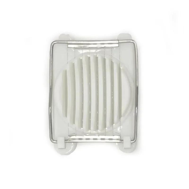 1pc Egg Slicer Stainless Steel Egg Cutter Two-in-one Multi-function Egg Cutter Dual-purpose Preserved Egg Separator  Kitchen