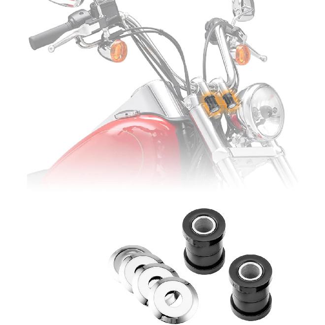 Mofun Handlebar Riser Bushing Kit Compatible with Harley Softail/Dyna/FXR & 1973-2022 Sportster XL 1973-2017