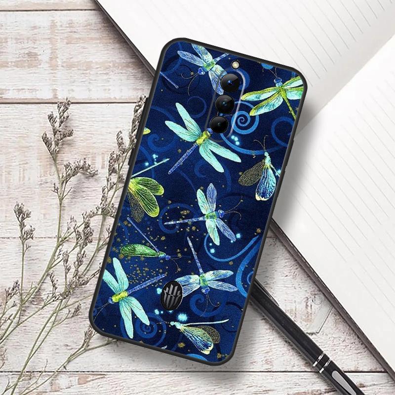 Dragonfly Animal Art Case For ZTE Nubia Red Magic 11 10S 9S 8S 8 9 10 Pro Plus 7 6S 7S Pro RedMagic 10 Air Cover