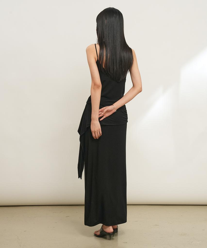 GENERALIDEA Easy Elastic Maxi Skirt [Black] / Gf2Lsk514