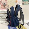 Color Block Backpack Large Capacity Student Schoolbag