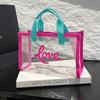 All-match PVC Beach Bag Large Capacity Waterproof Handbag Transparent Jelly Bag  Cosmetic Bag