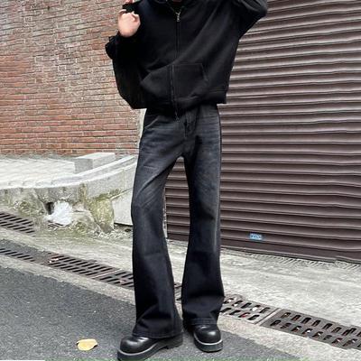 Letné retro americké pánske slim rozšírené džínsy