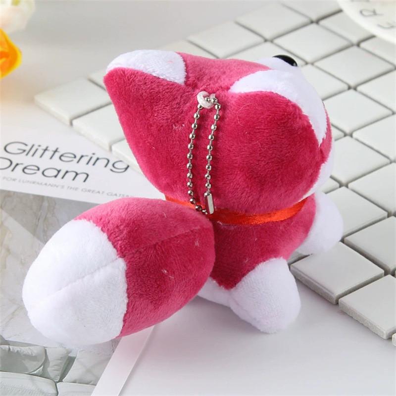Soft Husky Plush Keychain Charming Dog Toy With Pp Cotton Filling