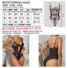 Black Lace Sexy Suspender Lingerie Deep Perspective Hollow Backless Bed Seduction Mesh Women's Onesie