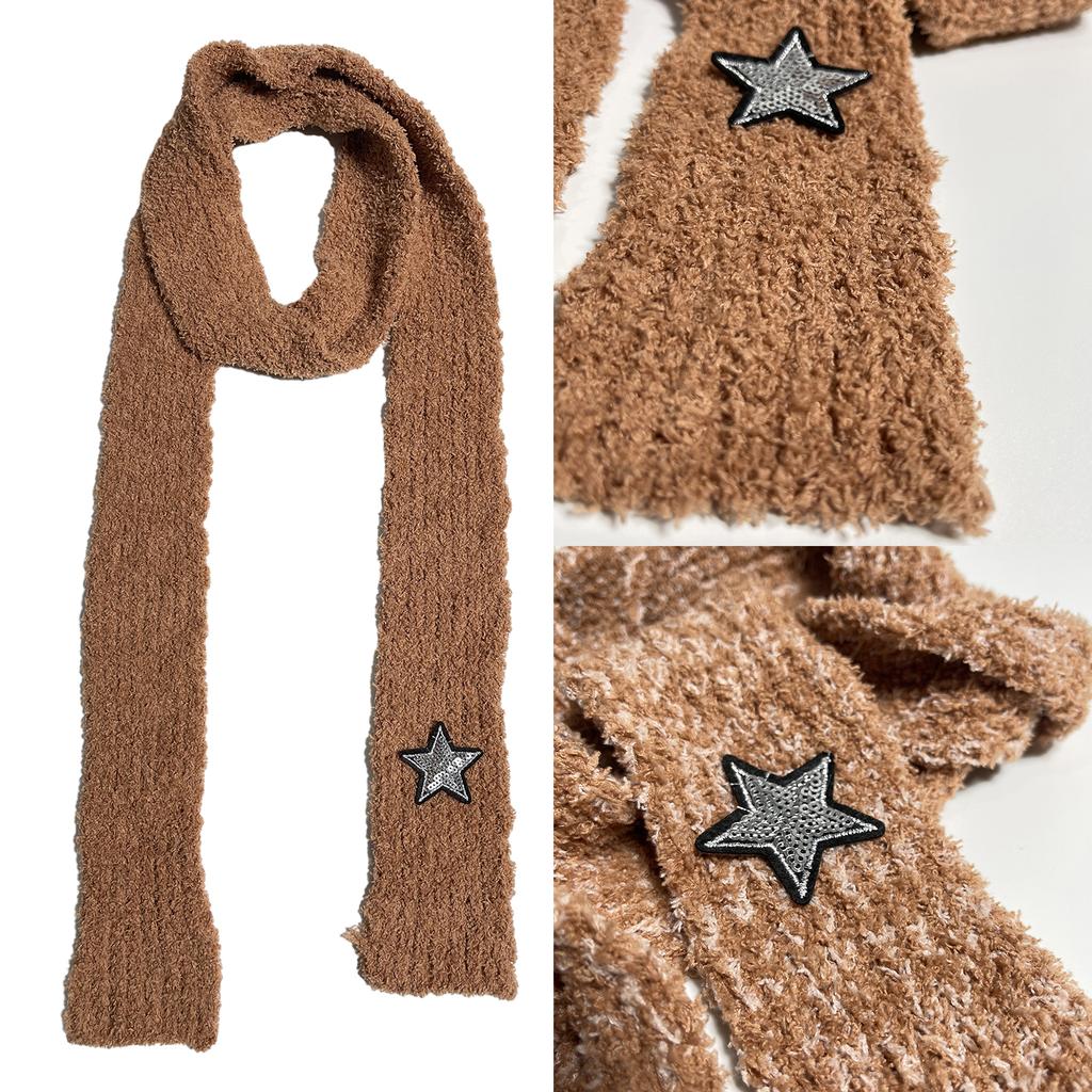 Women Y2k Style Scarf Winter Thin Scarf Lady Dopamine Styling Scarf Casual Travel Shopping Taking Photo Scarf for Teens