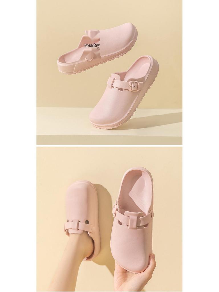 Dámské pantofle Baotou pro vnitřní/venkovní použití - EVA boty odolné proti stříkající vodě pro lékaře a sestry