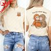 Viral Punch Cute Baby Monkey With Plush Toy Shirt Emotional Gift For Animal Lovers Kawaii Graphic Tshirts Fashion Casual Tshirt