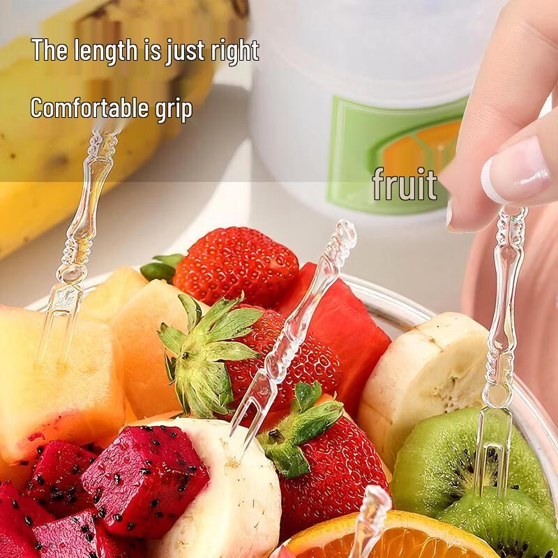 HANDUNYOU Einweg Bären Obstgabeln