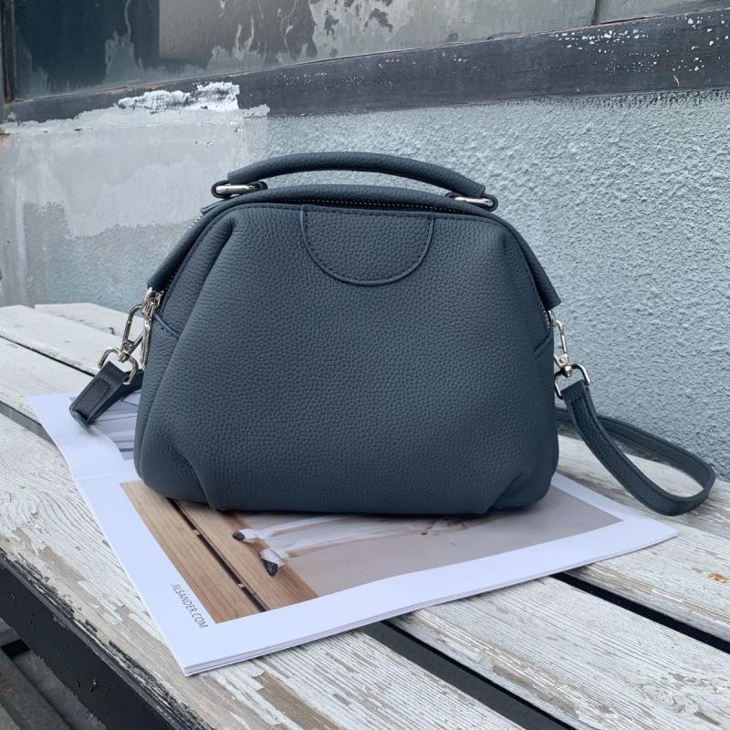 Geantă de damă din piele naturală, toamnă, geantă de umăr pentru femei, geantă de umăr Premium Sense Geantă de mână retro pentru navetiști