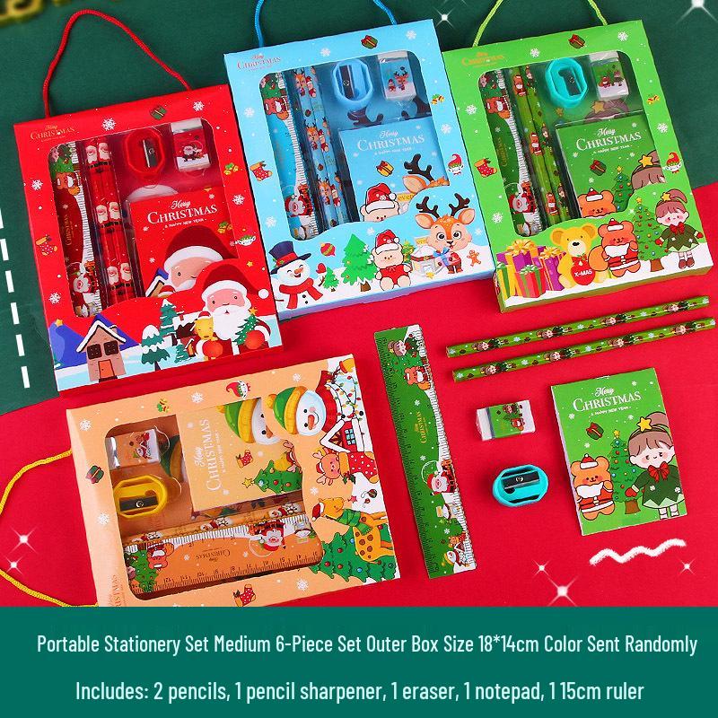 Ten-Color Cartoon Ballpoint Pen - Cute Christmas Gift for Kids and Students