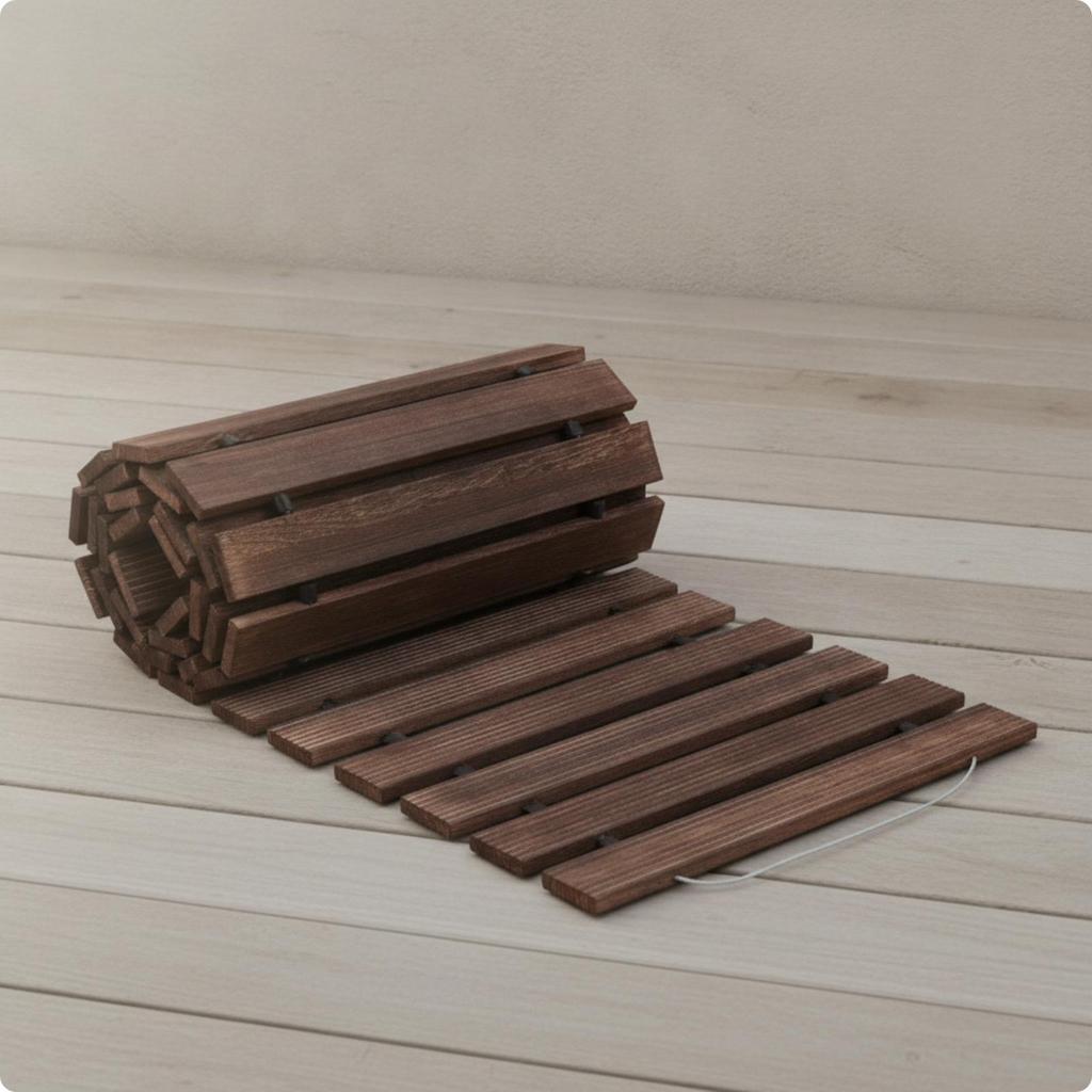 Foldable Wooden Garden Pathway Sturdy Roll-out Outdoor Path Roll-up